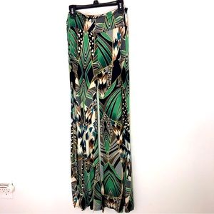 O20 Chico pull up stretchy pants flared multicolored Sz S